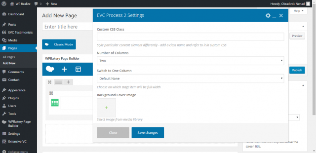Process 2 shortcode - WordPress addon for WPBakery Visual Composer plugin
